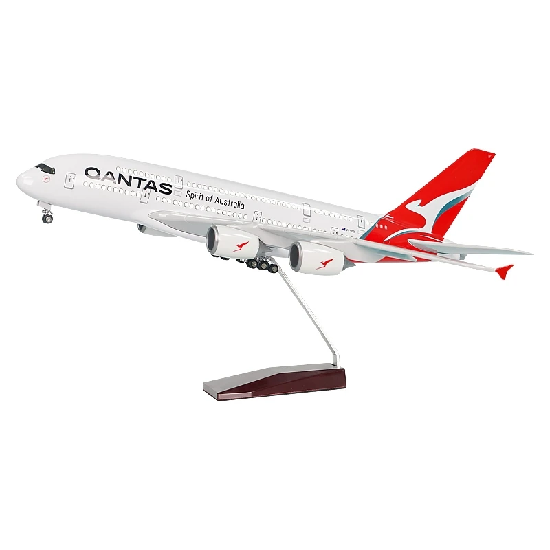 QANTAS エアバス A380 1:200 スケール 模型 未組立品 希少品 ホットギフト & 工芸品樹脂素材37cmスケール1:200 A380 QANTAS