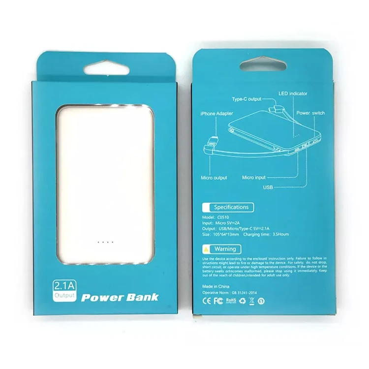 Pp505 Ultra-thin 5000 Mah Portable Power Bank 5000mah - Buy Power Bank ...