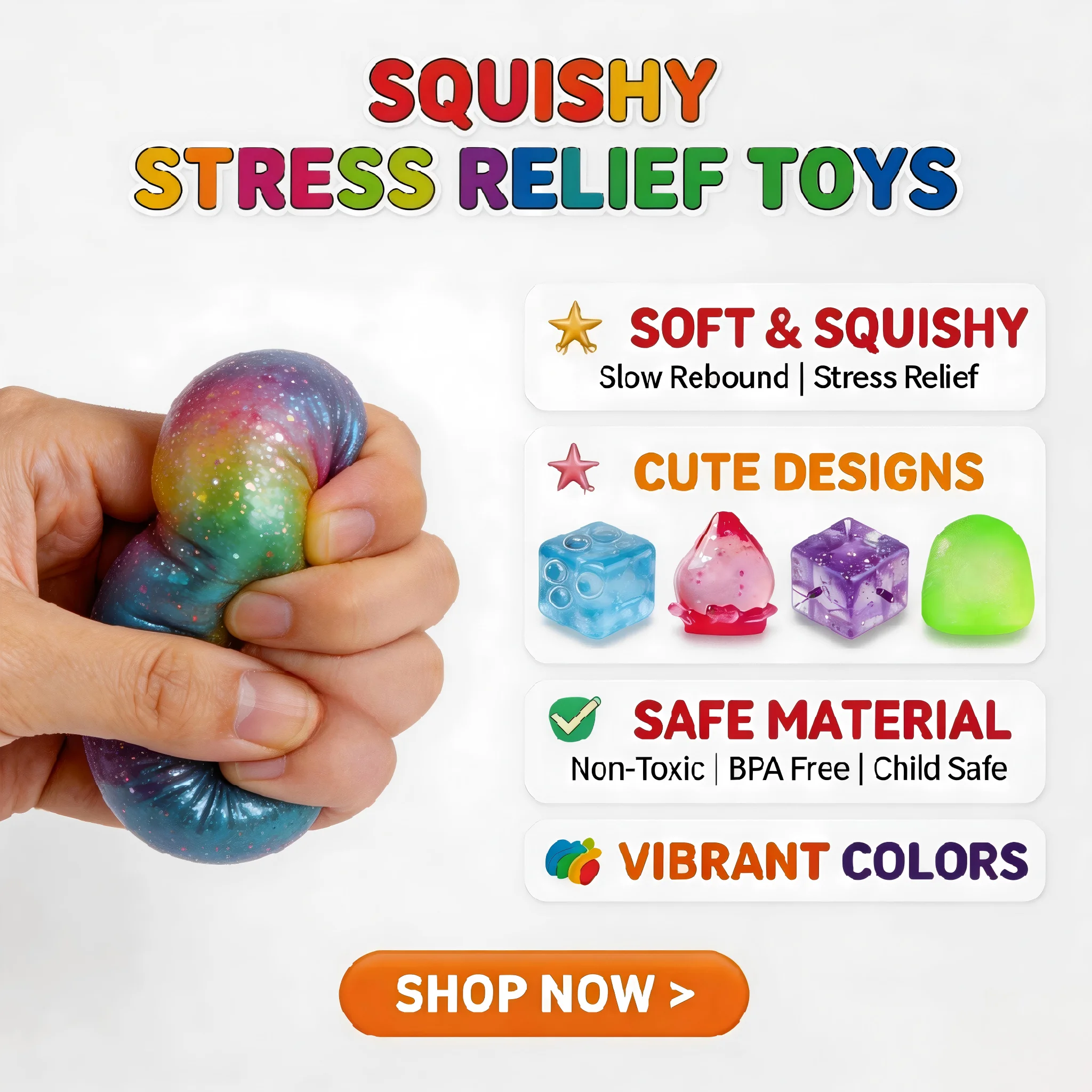 Fidget kub anti-stress leksak sensorisk squishy leksak_voghion.com