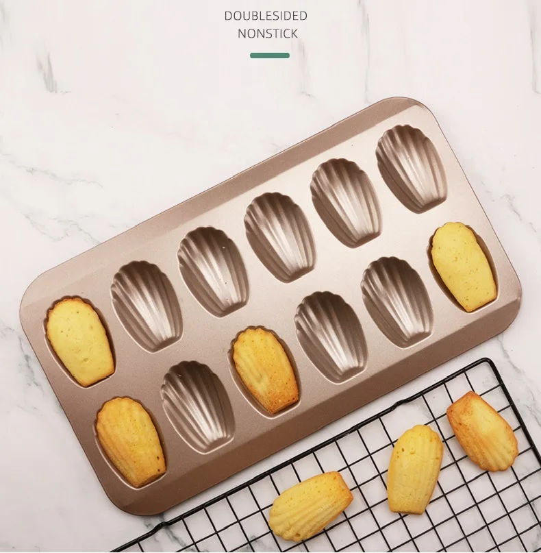 Stampini biscotti 3 pezzi forma conchiglia biscottini dolci pasticcini cucina stampo forma formina colore random