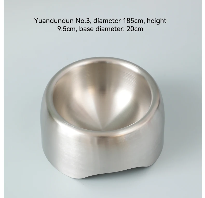 product best selling 304 stainless steel pet bowl safe durable anti scratch feeding bowl for dogs  cats-2