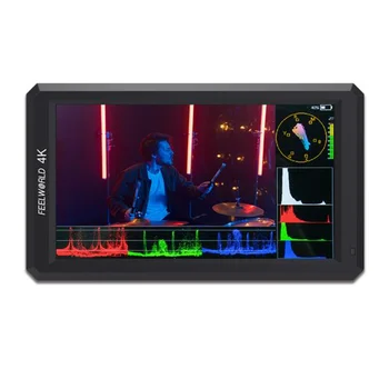 FEELWORLD F6 V2  6 Inch  Lightweight Camera Monitor  for Foucus Assistant With Tilt Arm & Power Output Dslr Field Monitor detail image