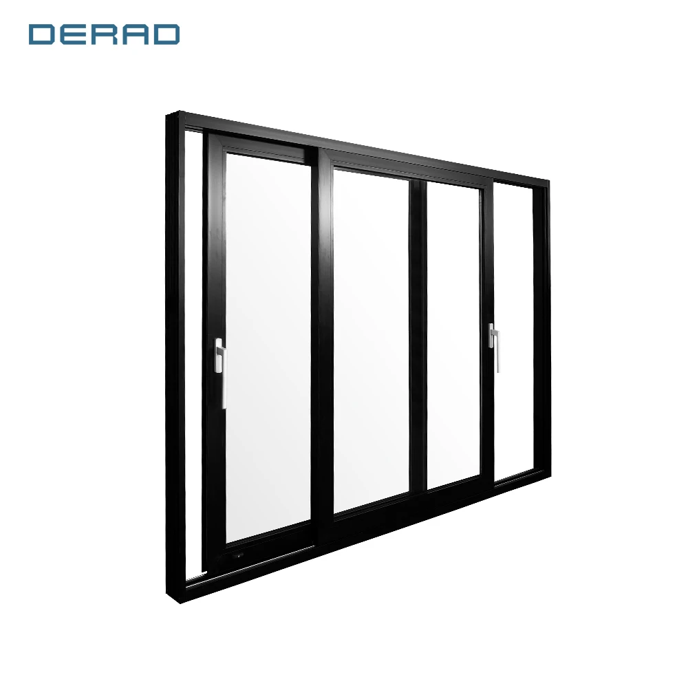 Manufacturing balcony big size door lift and slide customized size thermal break double glazed exterior sliding doors factory