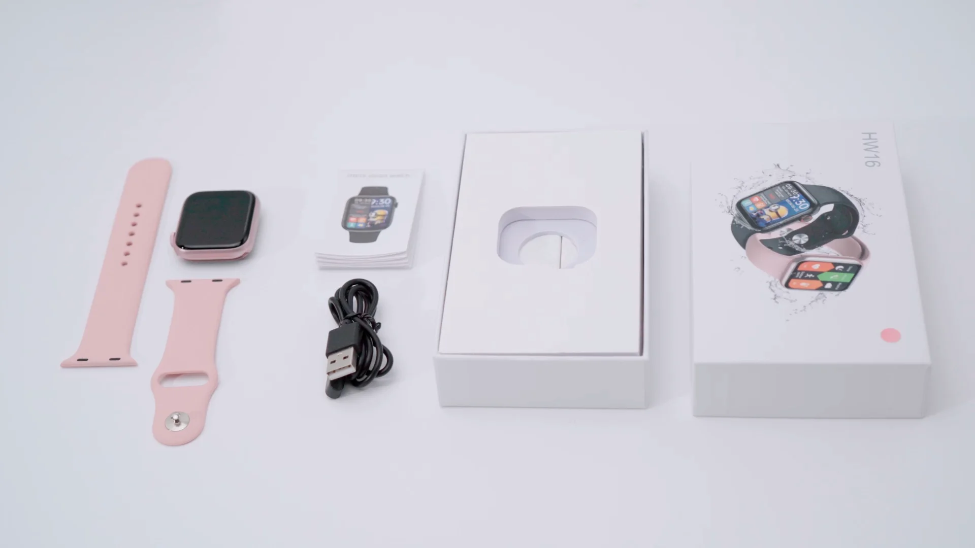 2021 New Arrival Speed Measurement Hw16 44mm Smart Watch With App