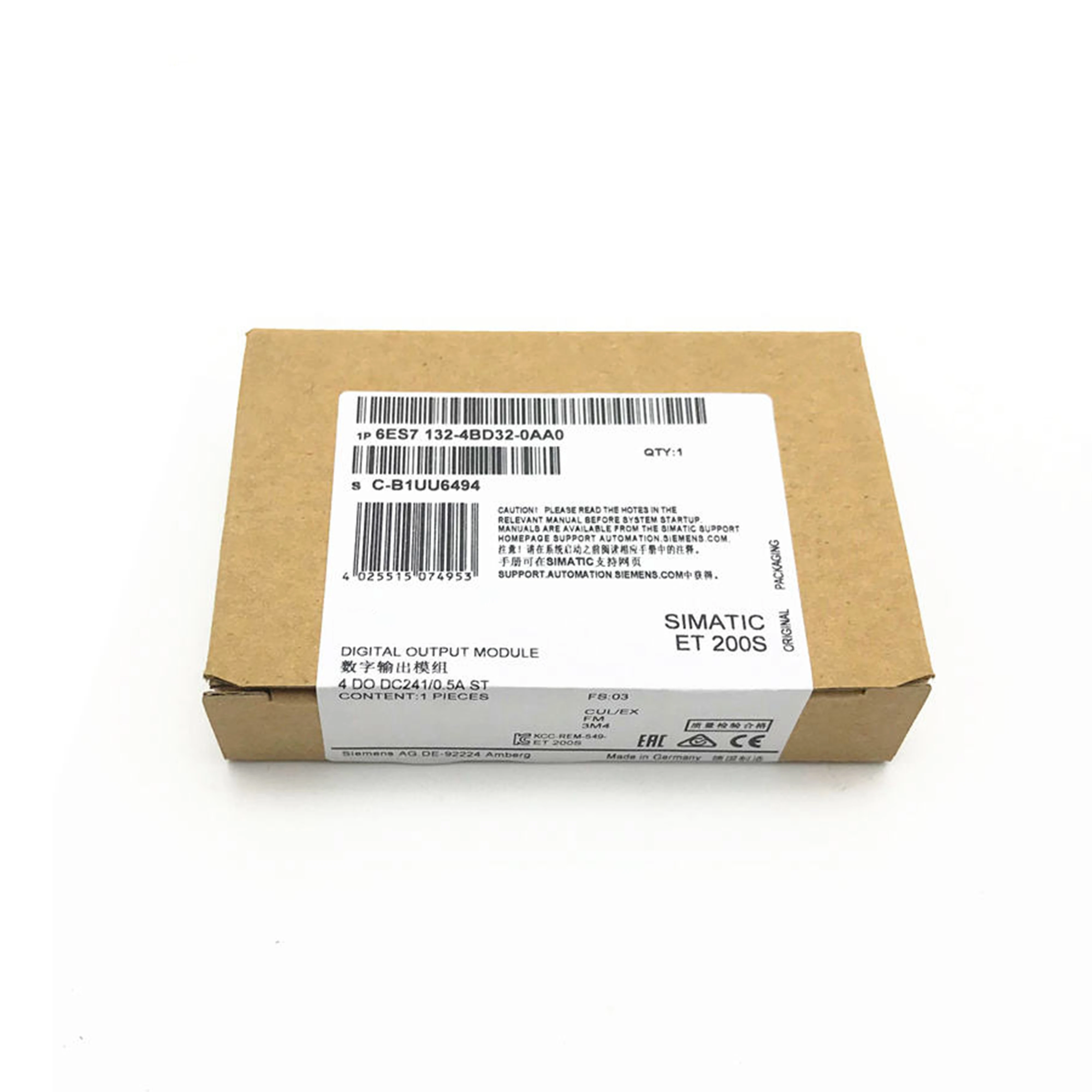 New Original 6ES7132-4BD32-0AA0 6es71324bd320aa0 ET200S  Digital Output Module Stock in Warehouse