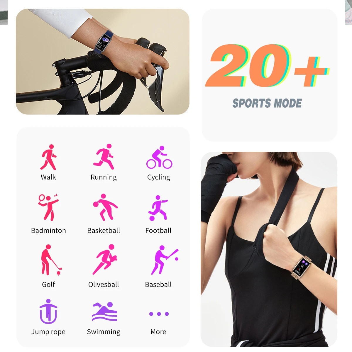 Smart Watch Women H80 Reloj Smart Watch Blood Oxygen Monitoring Heart Rate Ladies Smartwatch CE Rohs MSDS for Android IOS Phone