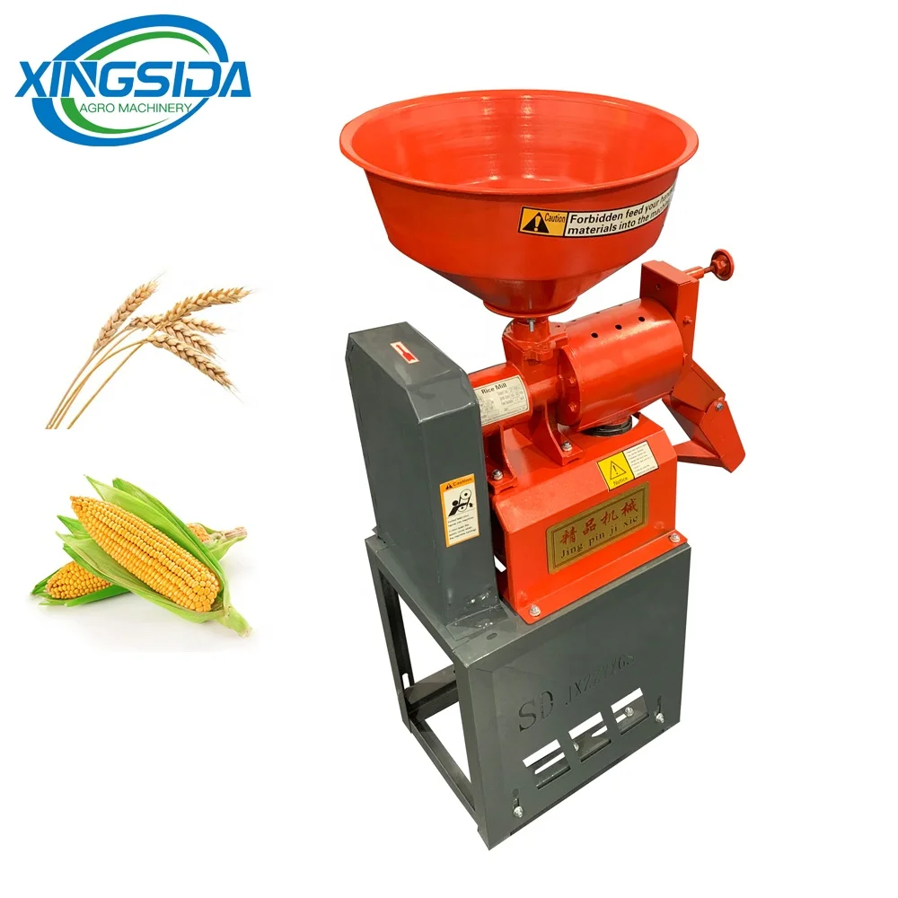 Xingsida Factory Price Mini Small Paddy Rice Mill Husker Rice Whitening Machine Patty Rice Mill Husker on Sale