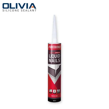 Hot sale crack repair rtv silicone sealant manufacture nail free glue olv66 clear glass for construction