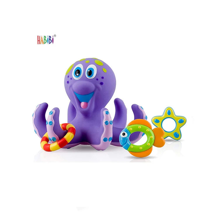 Eco-friendly Funny Cartoon Baby Bathtime Octopus Bath Toys Rubber Bath Toys  For Kids - Buy Bath Toys For Kids,Octopus Bath Toys,Funny Baby Bath Toys  Product on 