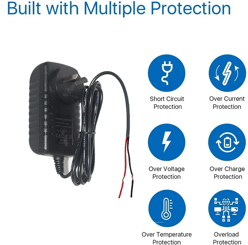 Wall Plug Ac Dc Adapter Output 5V 2A 9