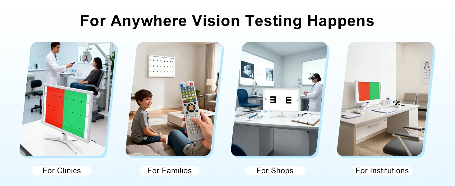 Portable Remote-Controlled Eye Chart Lcd Screen 185B LCD Acuity Monitor for Vision Testing