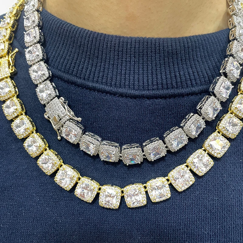 Clustered Tennis Chain - Shining Jewelry for Men & Women