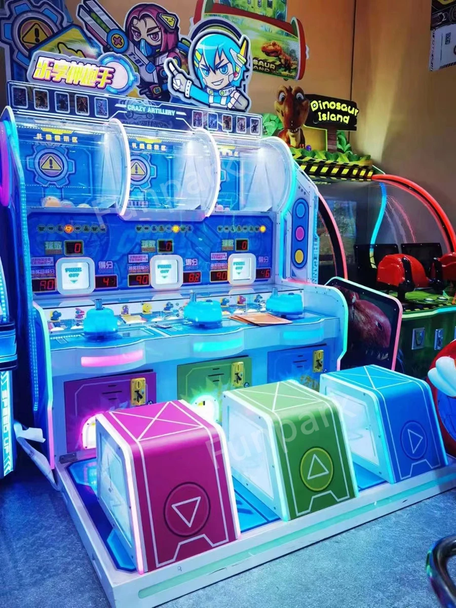 Coin Operated Spooky Ball Arcade Gun Shooting Game Machine Ball Shooting Machine factory