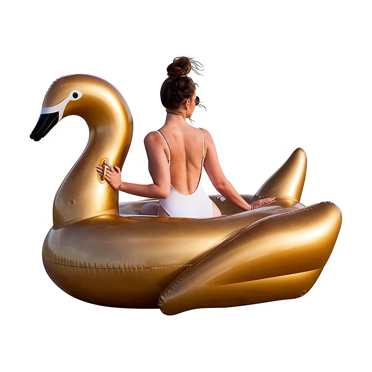 Large Inflatable Gold Swan Pool Float With Affordable Price for Hot Summer  Holiday