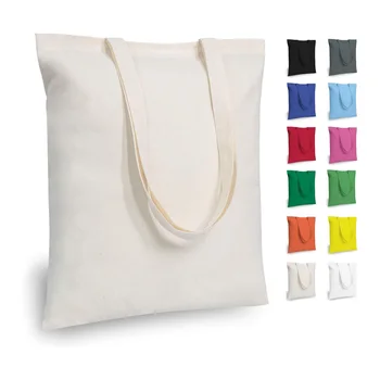 Nature Cotton Canvas Tote Bag Custom logo reusable Shopping Bag stock plain cotton bag