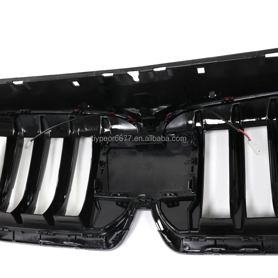 product tiypeor car front bumper led grille for bmw x1 u11 2023   2025 single bar led front bumper kidney grille mesh grille-9
