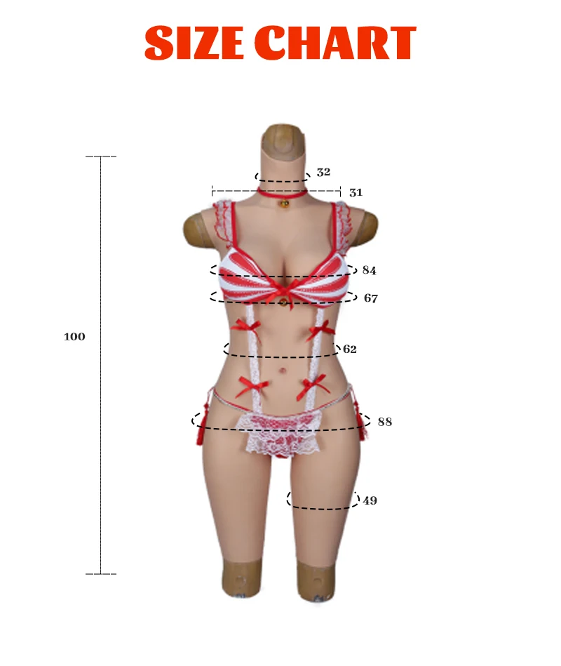 Women Artificial Curve Body Modification Emulational Navel Droplet Breast Shape Silicone Tights Rubber Bodysuit