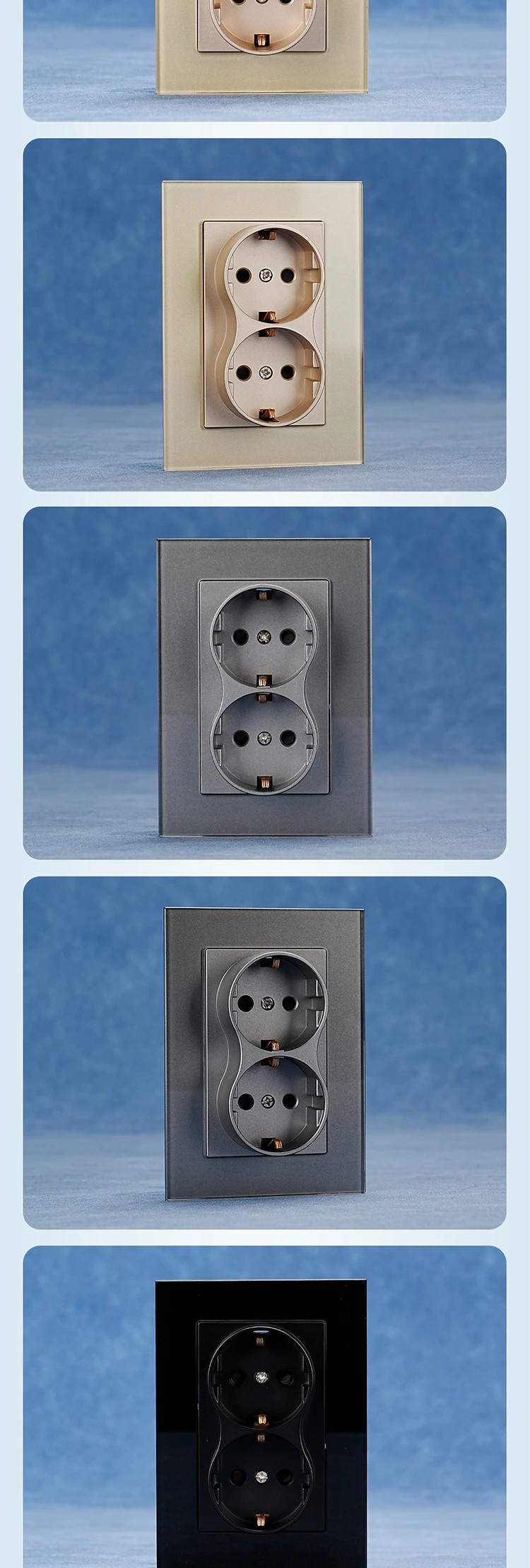 German Socket Reference Model German Standard High Quality Double Power Sockets Electrical Sockets ...