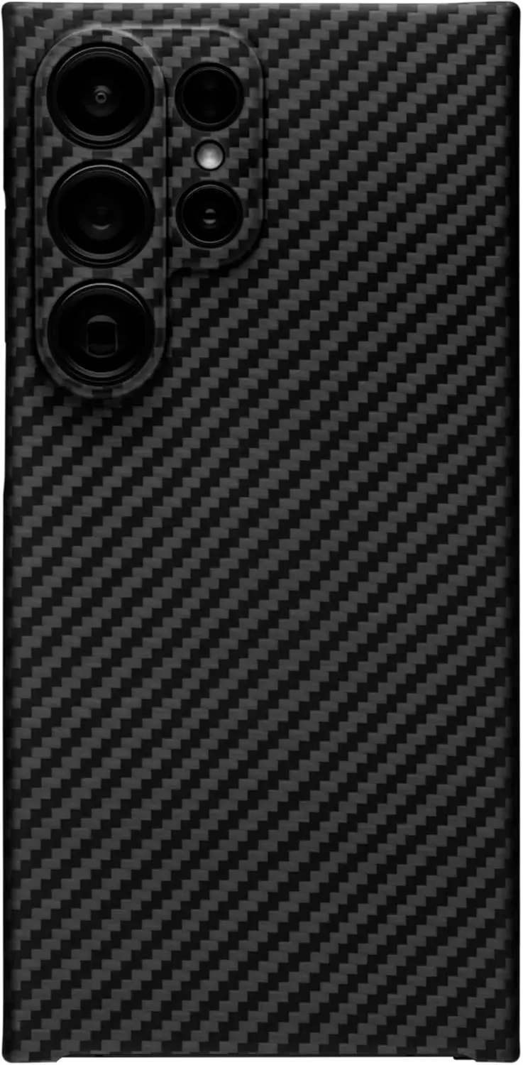 Aramid Fiber Case for Samsung Galaxy S24 Ultra Slim Thin Camera Protections Nonslip Matte Finish Real Carbon Fiber Covers manufacture