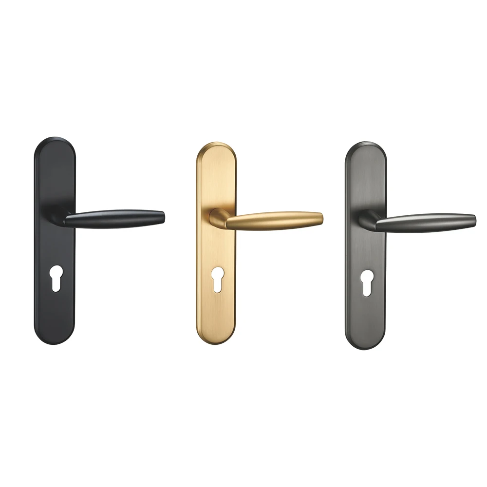 Fancy Door Handle on Plate for Interior Doors ZP02-093Z