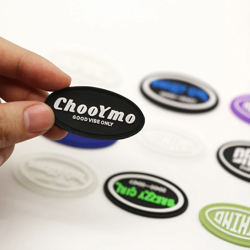 High Quality Custom Logo Patterns Letters Patches Iron on Rubber for Clothing PVC Patches Rubber Patches