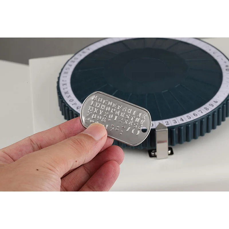 Outstanding Quality Non Automatic Dog Tag Embosser Making Machine for Manual Embossing