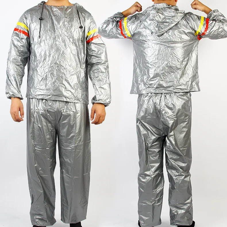 PVC Sauna Suit for Losing Weight Gym Workout Sweat Suits