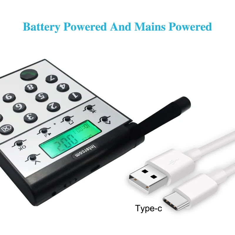 Hot Two-Way Wireless Building Intercom System Radio Pager for Hotels and Offices for Hospitals and Cafes