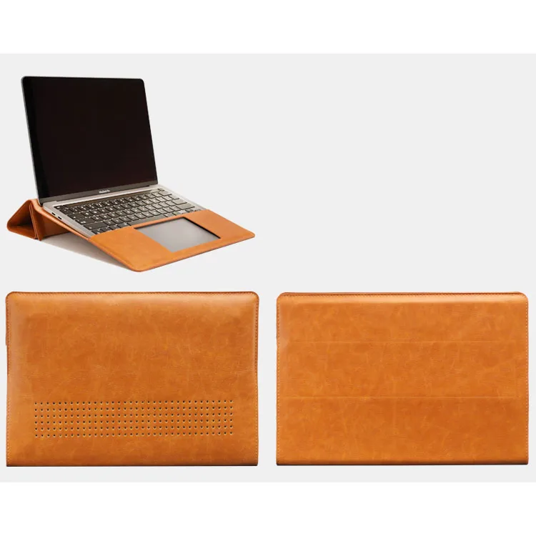 High Quality Pu Or Real Leather Computer Case For Macbook Pro 13 15