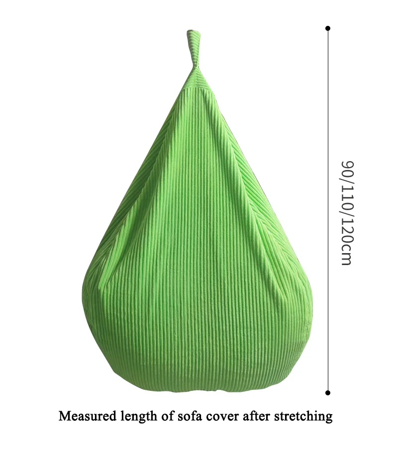 Large Bean Bag Chairs Couch Corduroy Sofa Cover Indoor Lazy Seat Adult