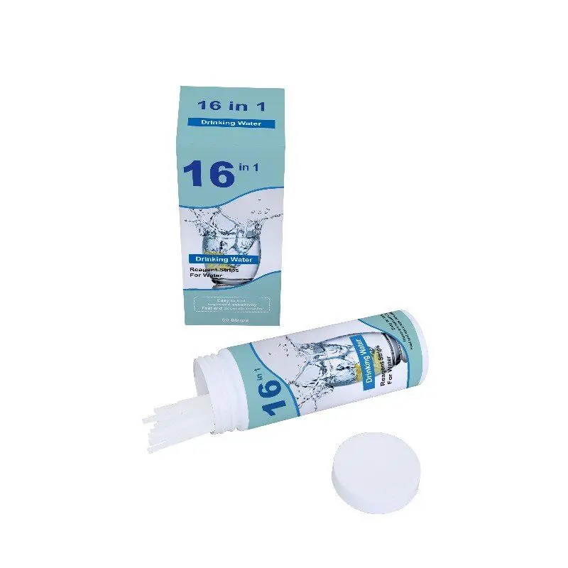 16 Way Drinking Water Safe Test Kit for Home Tap and Well Water Easy Read Water Testing Strips