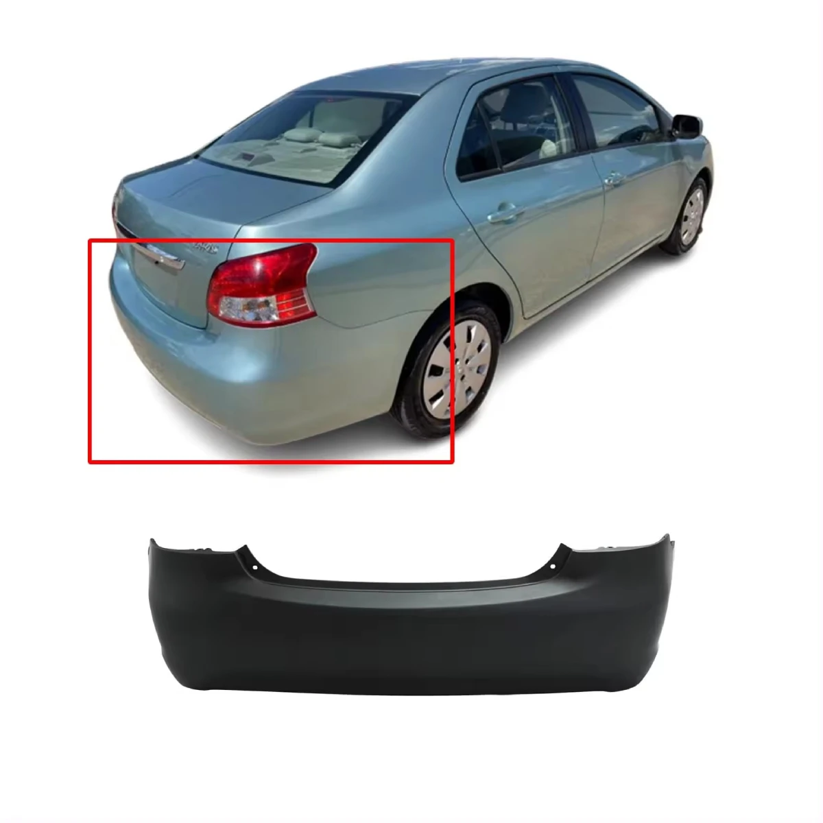 Hot Selling New Auto Parts Car Rear Bumper For Toyota yaris 2008-2012