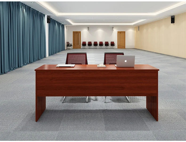 Modern Design Training Table and Chair Set Long Wooden Panel Negotiation Table for Employee Training Office Furniture