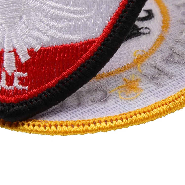 Embroidery Badge Maker Design Custom Logo Embroidered Patches With Heat Seal