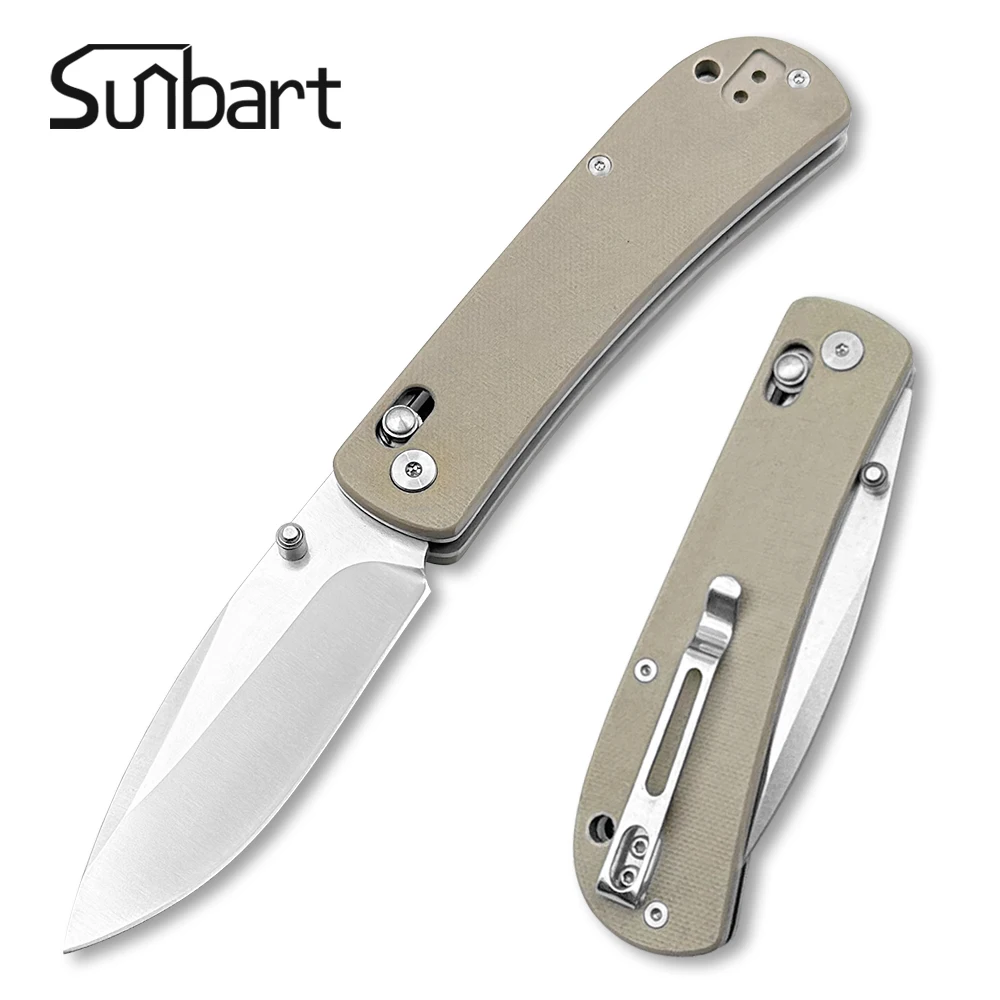 Santin Folding Knife D2 AUS-8 Steel Blade G10 Handle Self-Defense Folding Knife Stainless Steel OEM Customizable for Camping Use