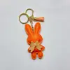 Orange tassel with keychain