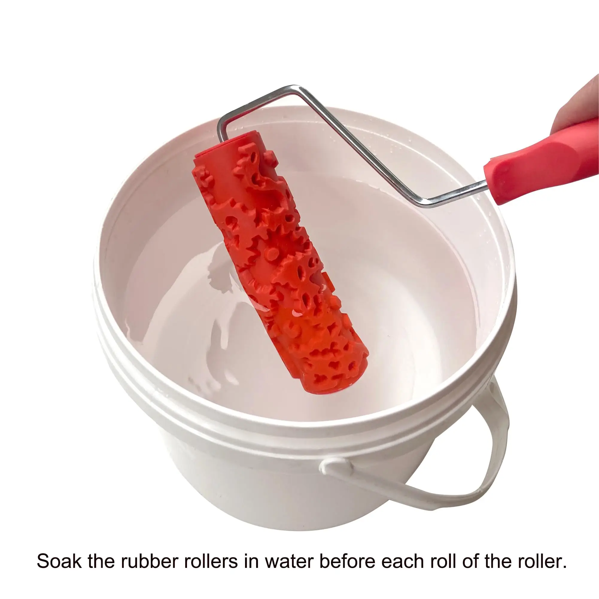 High Quality 3D Soft Rubber Design Paint Roller Professional DIY for Interior and Exterior Painting Decorative Pattern