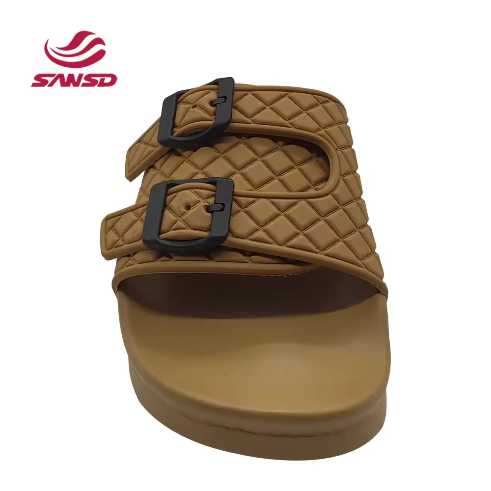 New Designer OEM Logo Men Slippers Brand Pain Blank Slide Sandal EVA Sliders Custom Made Summer Beach Rubber Slipper for Unisex