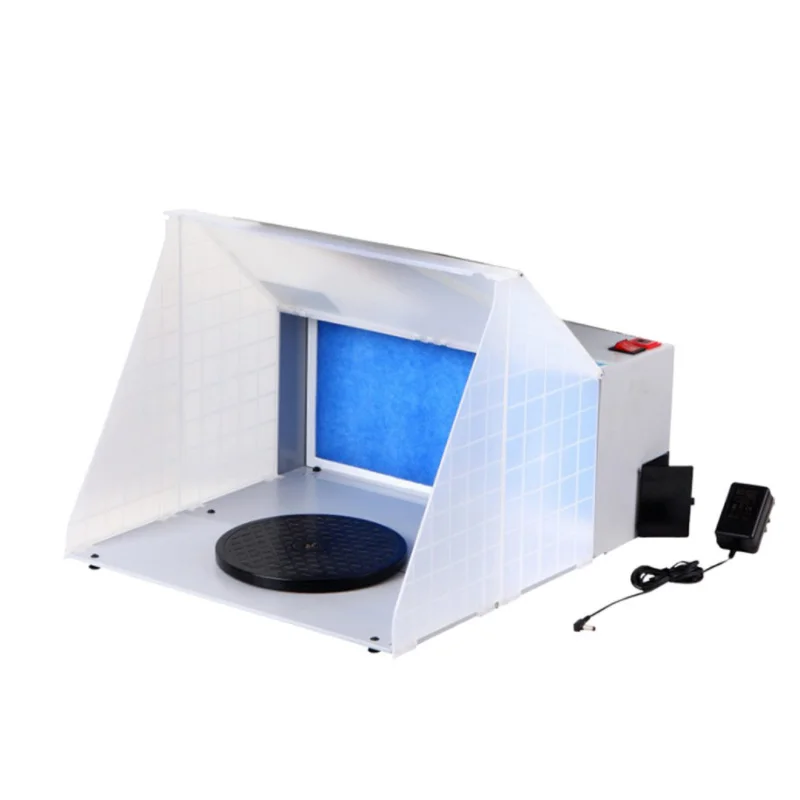 Моделирование аэрографической краски всасывающая камера для хобби со светодиодами