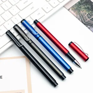 G28 High-Grade 0.5mm Logo Printing Metal Pen Office Pen Signature Spray Paint Wholesale Factory Plastic Spots Gift Advertising
