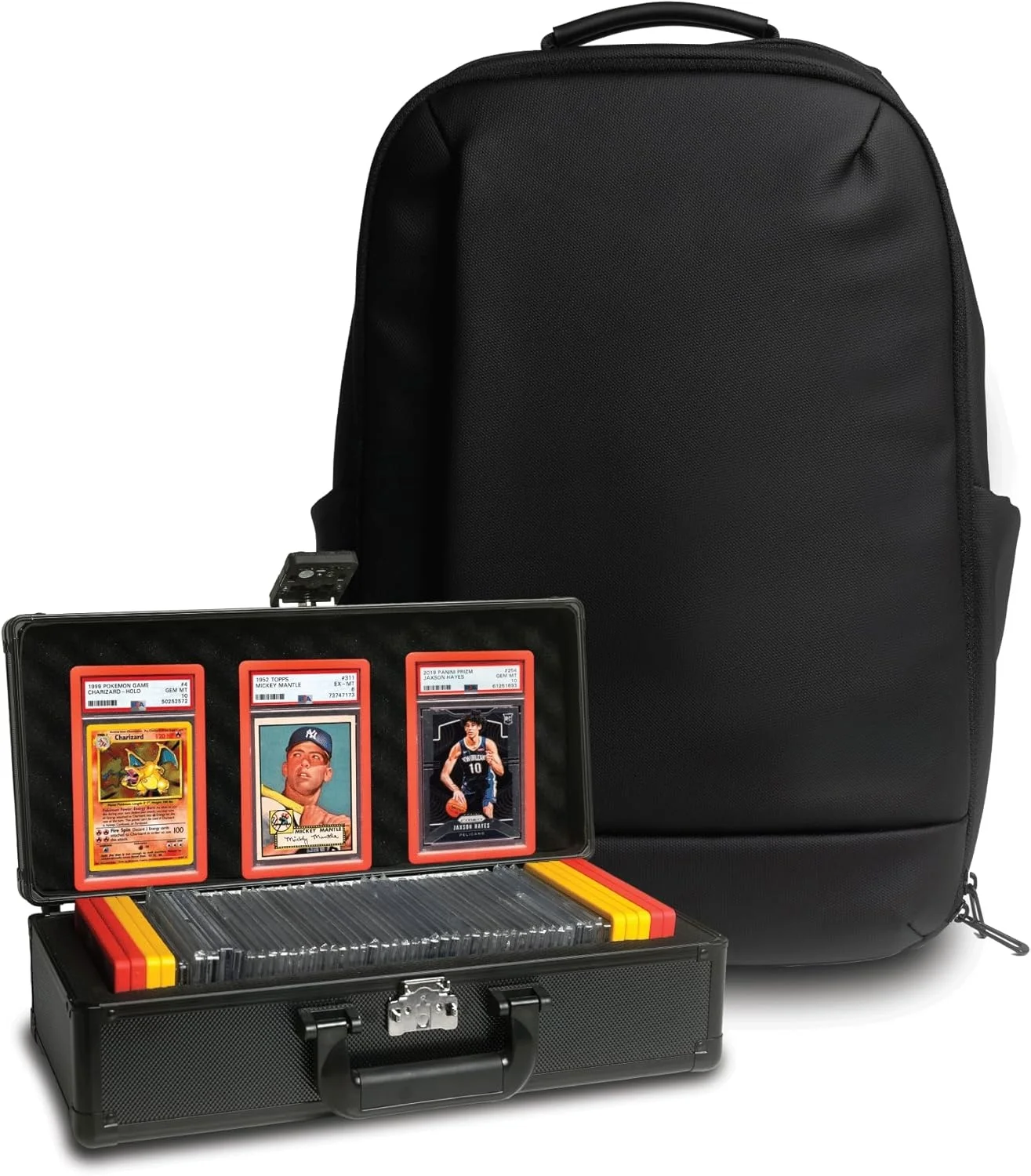 graded card transport bag Storage Box, 3 Row Black Hard Slab Case Trading Card Holder Discounts today VEVOR Graded Card Storage Box,