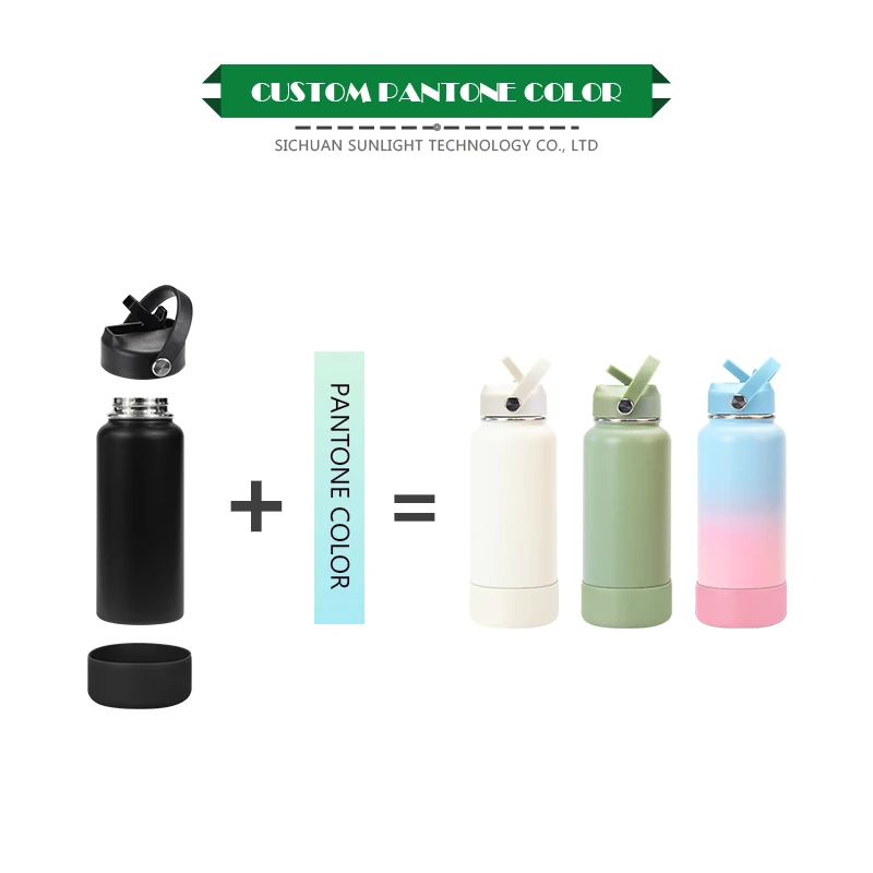 High Quality Custom Water Bottle Logo Leak Proof Sports Metal Waterbottle Insulated Drink Bottle Stainless Steel Water Bottle