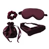 4-piece set-wine red storage bag-hair band-hair ring