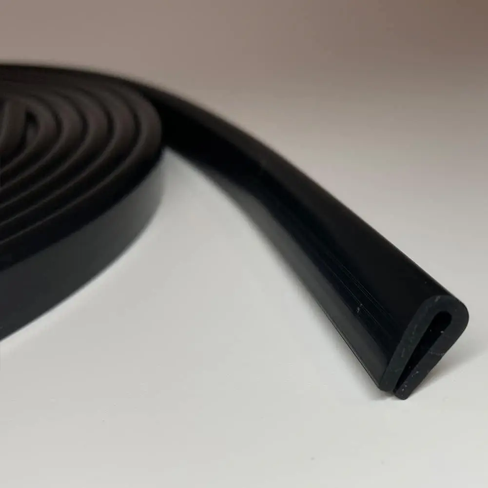 Professional PVC and EPDM Anti-Collision Strip Black Rubber U-Shaped Edge Seal for Protective Glass Steel Plate Clamp