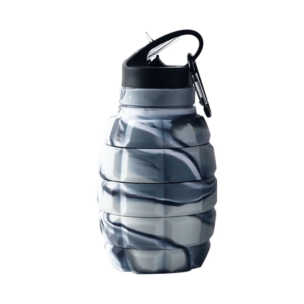 Creative silicone Grenade design folding cup outdoor sports portable water  bottle cycling sports large capacity water bottle - AggPo Wholesale