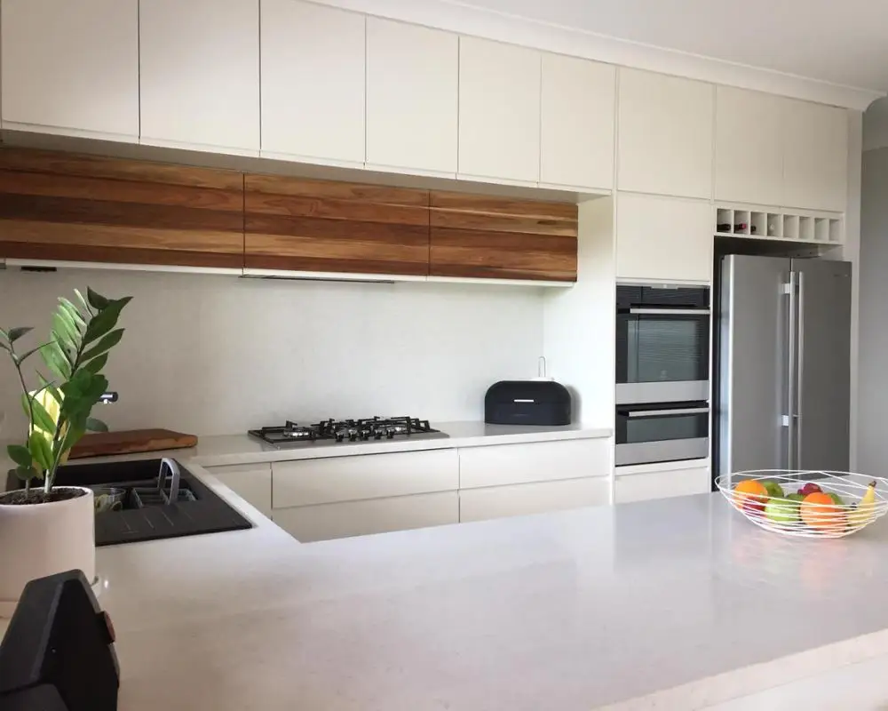 Vermont Project in Perth Australia White Modern Two Pack Paint Kitchen Cabinet Design