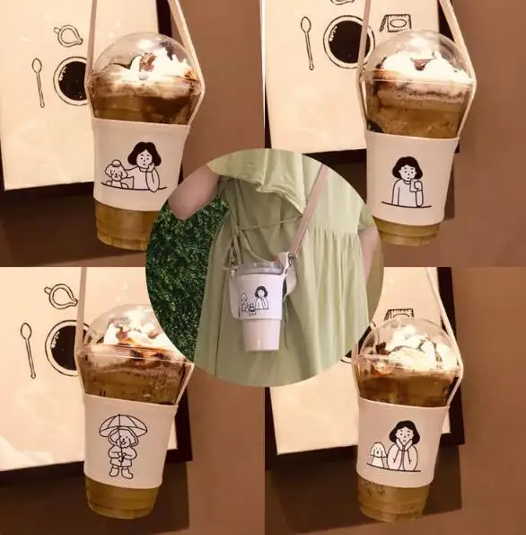 Customised Bubble Tea / Cup Carrier With Logo Print Singapore