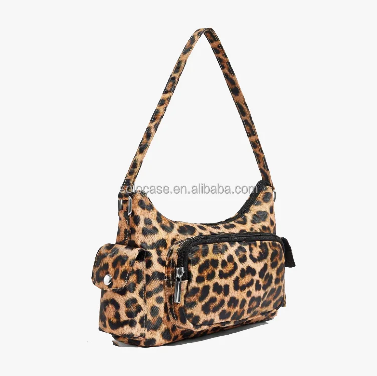 Leopard Print PU Leather Shoulder Bag
