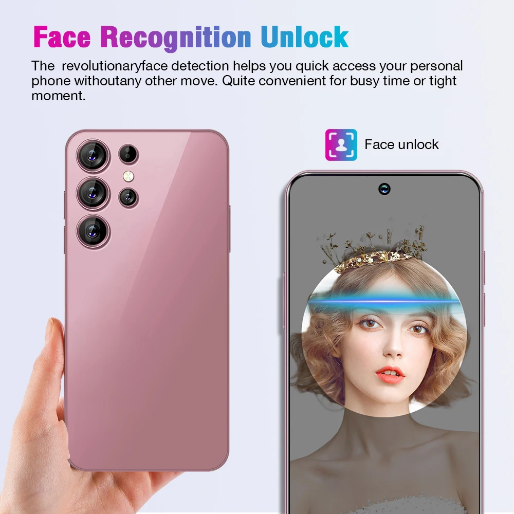 Original S24 Ultra 5G Smartphone S24 Ultra AI Celular Baratos Big Screen Big Battery 5g AI Mobile Phone Factory Price