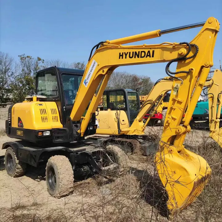 Used Excavator HYUNDAI R60W-7 ROBEX 60W-7 6 Tons Hydraulic Crawler Digger  Original Korea hyundai 210w-7 375lc-7h